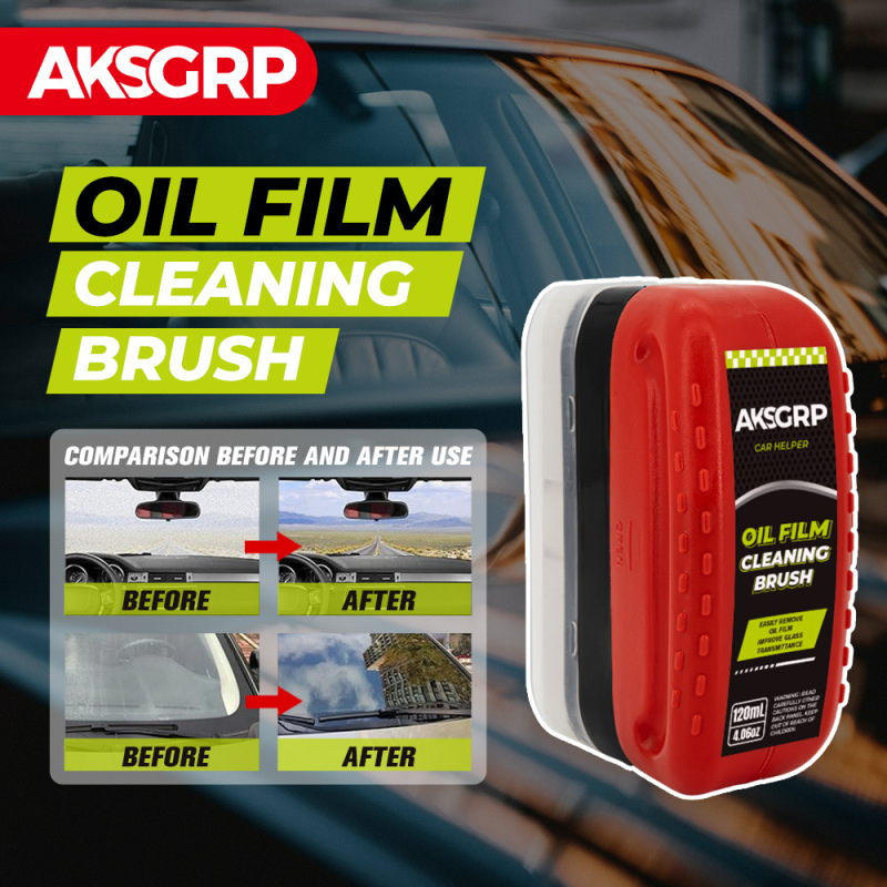 AKSGRP Četkica za uklanjanje masnog filma sa stakla, bazirana na silicijevom dioksidu, rok trajanja 3 godine