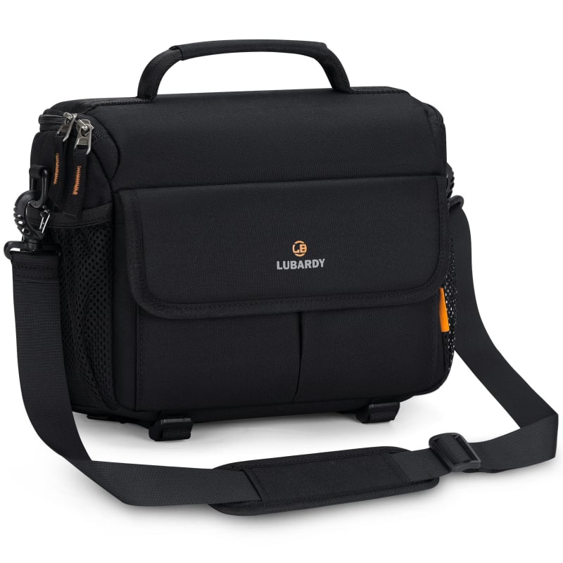 Kameros krepšys Urban Minimalist stilius, Oxford audinys, užtrauktukas atidarymas, vidinė struktūra: telefono kišenė ir kišenė su užtrauktuku, išorinė 3D kišenė