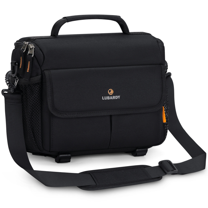 Kameros krepšys Urban Minimalist stilius, Oxford audinys, užtrauktukas atidarymas, vidinė struktūra: telefono kišenė ir kišenė su užtrauktuku, išorinė 3D kišenė