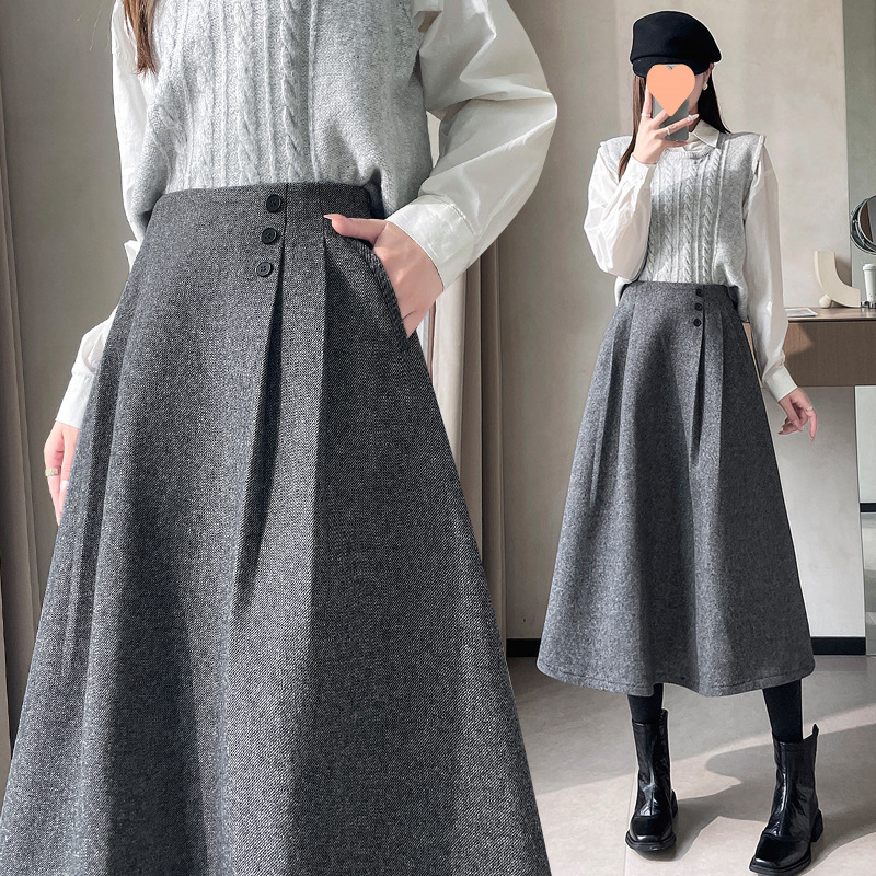 Fustă bodycon – lungime medie, model solid, stil urban elegant, elasticitate ridicată