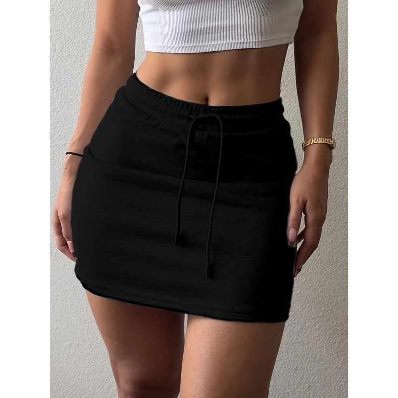 Kleita ar augstu vidukli un šņori, flisa odere, vienkrāsaina, 95% poliesteris, 5% elastāns, piemērota visiem gadalaikiem