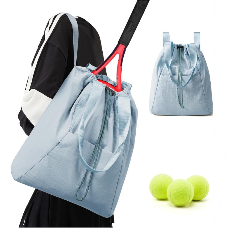 Geantă tenis și badminton cu șnur – rucsac fitness, material Oxford, OEM brand, utilizare multisport