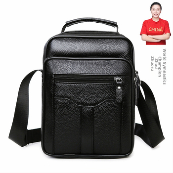 Ανδρική τσάντα ώμου από γνήσιο δέρμα – δέρμα ανώτερου στρώματος, αστικός μινιμαλισμός, μεγάλη χωρητικότητα, αναπνεύσιμη και αδιάβροχη