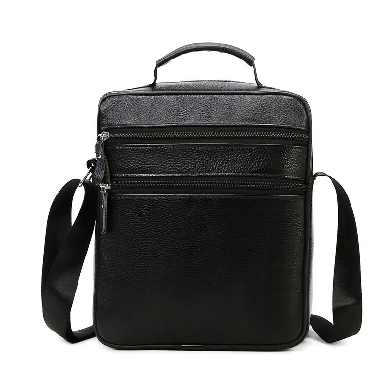 Geantă de umăr pentru bărbați din piele naturală – piele de înaltă calitate, stil urban minimalist, capacitate mare, respirabilă și impermeabilă