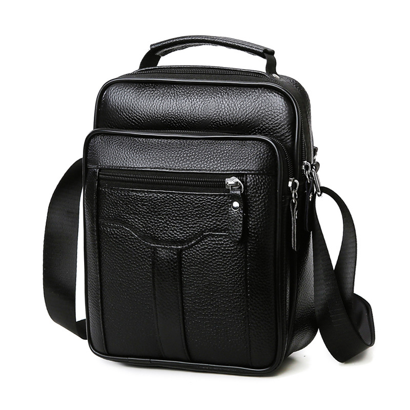 Geantă de umăr pentru bărbați din piele naturală – piele de înaltă calitate, stil urban minimalist, capacitate mare, respirabilă și impermeabilă