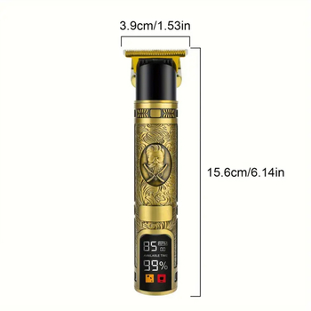 Презареждаща USB машина за подстригване на коса, Brush мотор, ножове от неръждаема стомана, шум 36–45 dB, вградена батерия 1000–1200 mAh, време на работа 1–3 ч