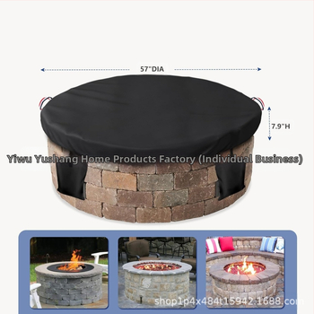 Κάλυμμα για εξωτερικό πυρόπλακο | κυκλικό, αδιάβροχο, πολυεστέρας, μοντέρνο στυλ μινιμαλισμού (Σετ συνδυασμού; Διαθέσιμη προσαρμογή)