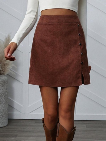 Φούστα – Corduroy ύφασμα (λίνο); Κωδικός προϊόντος zk1731316975939260748; Εξαγωγή διασυνοριακή