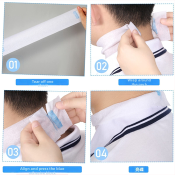 Jednokratni papir zaštite vrata za šišanje – materijal: papir; podrijetlo: Guangzhou; izvoz ekskluzivno preko granice; za opću populaciju