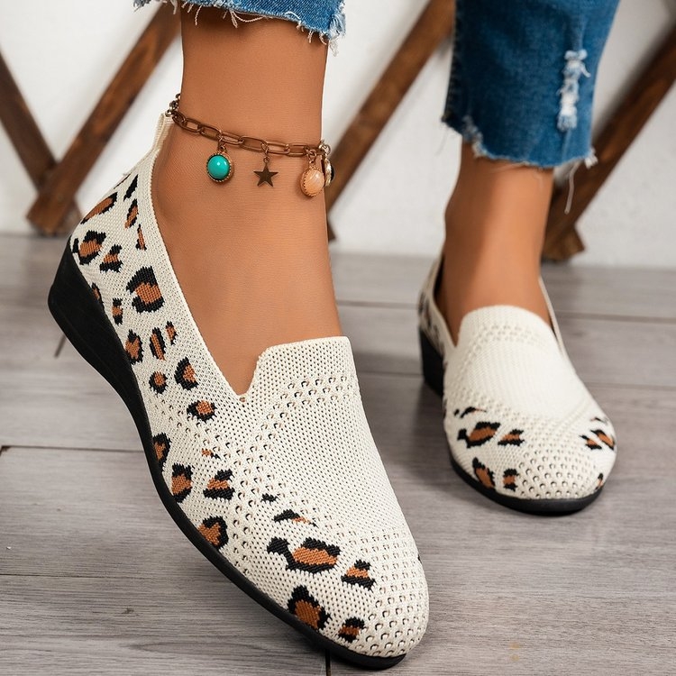 Pantofi dama din pânză, vârf rotund, talpă plată, gleznă joasă, primăvară, stil casual zilnic