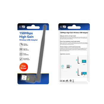 Κάρτα Ασύρματης Δικτύου USB με Εξωτερική Κεραία, 150 Mbps, 802.11n, 2,4 GHz, Μοντέλο RE-1517