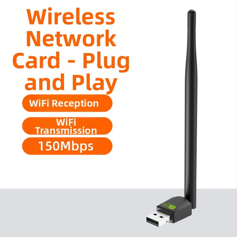 Vezeték nélküli USB hálózati kártya külső antennával, 150 Mbps, 802.11n, 2,4 GHz, Modell RE-1517