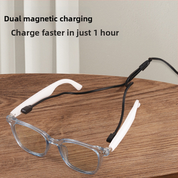 GS07 Έξυπνα Γυαλιά με Bluetooth, Διπλό Μαγνητικό Φφόρτιση, Έλεγχο Αφής, Μπαταρία 55+55, Εμβέλεια 10 μ., Προστασία Αντι-Μπλε Φωτός και UV, Αδιάβροχα, Χωρίς Κάμερα