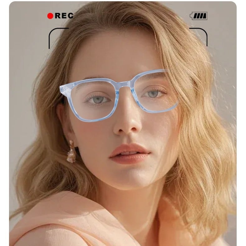 GS07 Gudrās brillēs ar Bluetooth, Dubultā magnētiskā uzlāde, Pieskāriena vadība, Akumulators 55+55, Darbības diapazons 10 m, Anti‑zila gaisma un UV aizsardzība, Ūdensizturīgas, Bez kameras