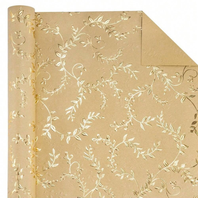 Hârtie de ambalaj pentru cadouri cu folie de aluminiu laminată și strat de cupru (Material: Hârtie acoperită; Cod produs SX-GJ335; Origine: Zhejiang, China; Ambalaj: Ambalaj cadouri)