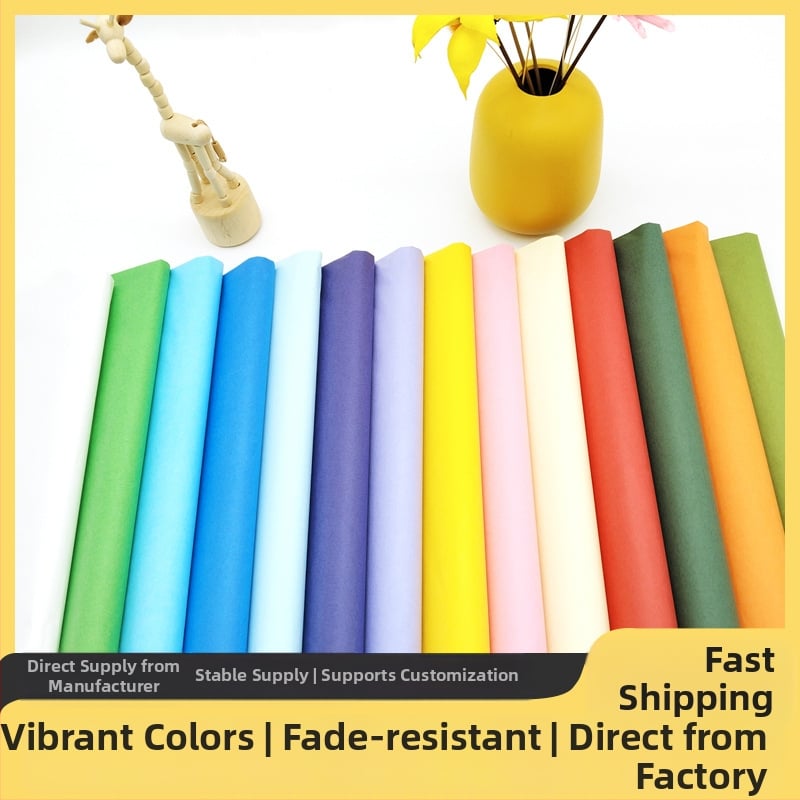 Tanki papir za ukrase buketa — 400 listova u pakiranju, 17 g/m², minimalistički dizajn, za ručne radove, mogućnost prilagodbe