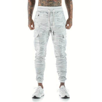 Vyrinės kasdienės kelnės, slim fit, kamufliažinis raštas, elastinė juosmens juosta, fleece pamušalas, šiek tiek tamprios
