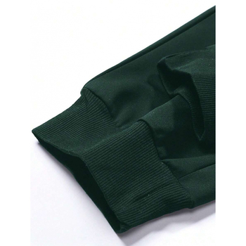 Casual αθλητικά παντελόνια με τσέπες, χαλαρή γραμμή, μήκος εννιά-δέκα, βαμβάκι φυσικού χρώματος, ύφασμα CVC