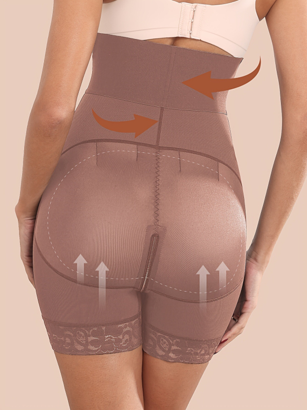 Σορτς κορσέ για ανύψωση γλουτών, ψηλή μέση και έλεγχο κοιλιάς – Chenille spandex, άνοιξη 2025, Harajuku στυλ (ιαπωνικό/κορεατικό ελεύθερο στυλ)