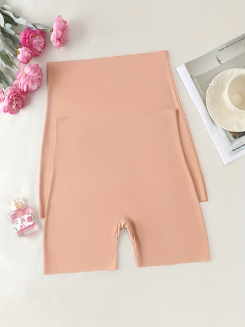 Σετ 2 τεμαχίων ψηλόμεσο για διαμόρφωση σώματος, Harajuku στυλ, Άνοιξη 2025, Chenille ύφασμα με Spandex κάτω από 30%