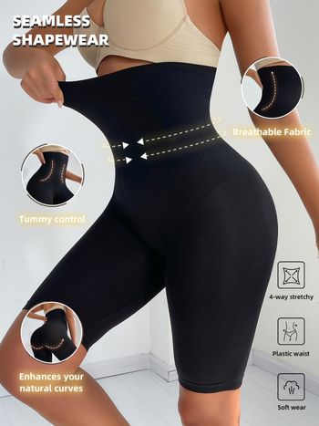 Γυναικείες κοντές παντελόνες με ψηλή μέση για γράμμωση - ύφασμα: σπάντεξ, περιεκτικότητα υφάσματος κάτω από 30%, Χαρατζούκου στυλ / ιαπωνο-κορεατικό ελεύθερο στυλ, Άνοιξη 2025