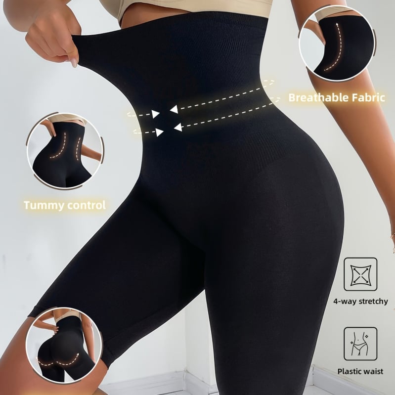 Γυναικείες κοντές παντελόνες με ψηλή μέση για γράμμωση - ύφασμα: σπάντεξ, περιεκτικότητα υφάσματος κάτω από 30%, Χαρατζούκου στυλ / ιαπωνο-κορεατικό ελεύθερο στυλ, Άνοιξη 2025