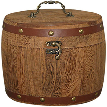 Κυκλικός ξύλινος κάδος αποθήκευσης τσαγιού από Paulownia με προσαρμοζόμενο εσωτερικό και λογότυπο silk-screen