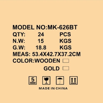 Μικρόφωνο CMIK MK-626BT με χειροκίνητη ρύθμιση και στερεο ήχο