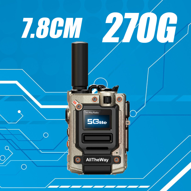 M08 ručni radio s podrškom mreža 4G/5G, domet iznad 50 km, 200 kanala, 6800 mAh litijska baterija, zaslon