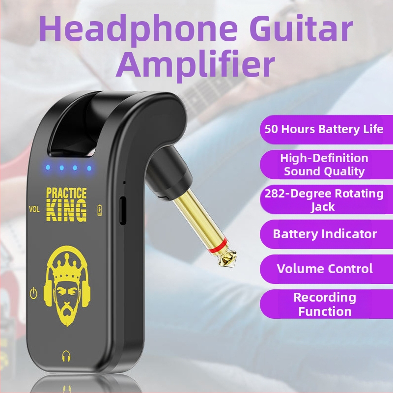 Gitarový zosilňovač so efektovým procesorom, slúchadlá s potlačením šumu pre tiché cvičenie, záznamová funkcia — Model WS-6