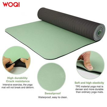 Jogas paklājs, saliekams, neslīdošs, EVA materiāls (6 mm, 3 kg)