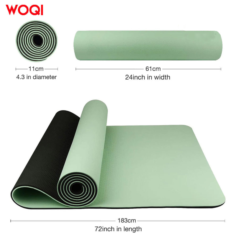 Jogas paklājs, saliekams, neslīdošs, EVA materiāls (6 mm, 3 kg)