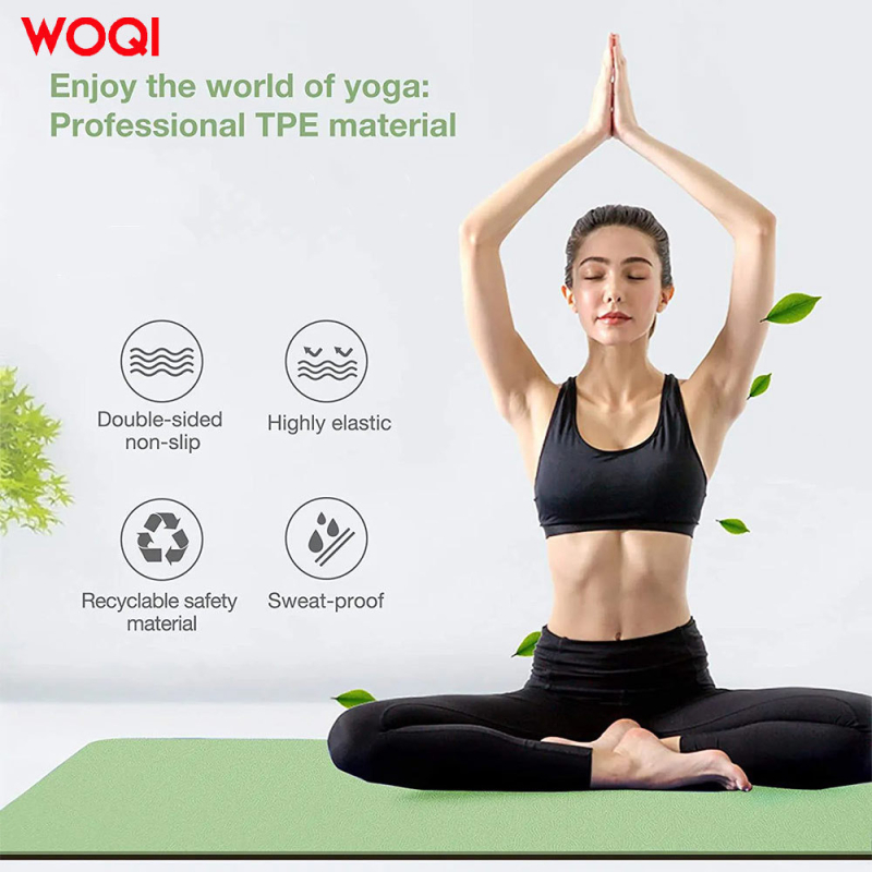 Jogas paklājs, saliekams, neslīdošs, EVA materiāls (6 mm, 3 kg)