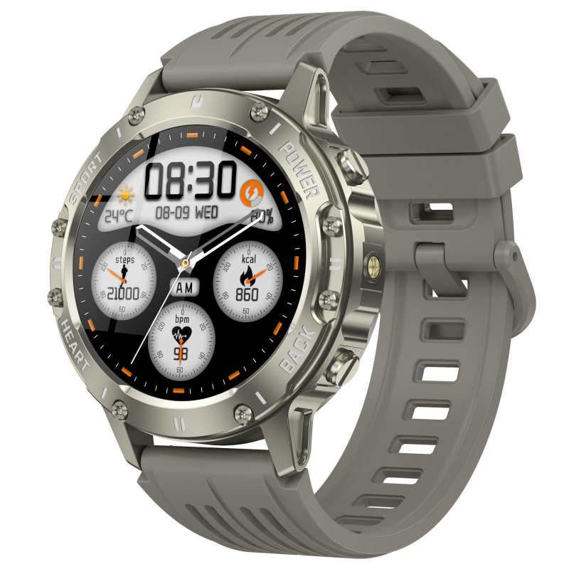 Έξυπνο ρολόι με οθόνη TFT 1,39 ιντσών, παρακολούθηση καρδιακού ρυθμού, κλήσεις Bluetooth, μετρητής βημάτων, αδιάβροχο