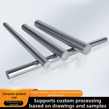 Kromēta pistona stienis lineāram vadītājam, nodilumizturīgs, 45# tērauds, pielāgojams