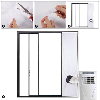 Κάλυμμα σφράγισης για κινητό κλιματιστικό – μονόσωλη ή διπλός σωλήνας, ρυθμιζόμενος σχοινί, αδιάβροχο, προστασία από τον άνεμο, απαλό ύφασμα για την έξοδο αέρα