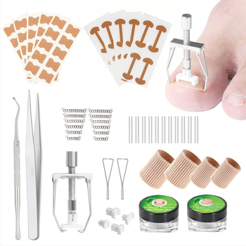 Set za ispravljanje uraslog nokta na nozi, 8 komada, alati od plastike i nehrđajućeg čelika; Podrijetlo: Shenzhen; Opća namjena