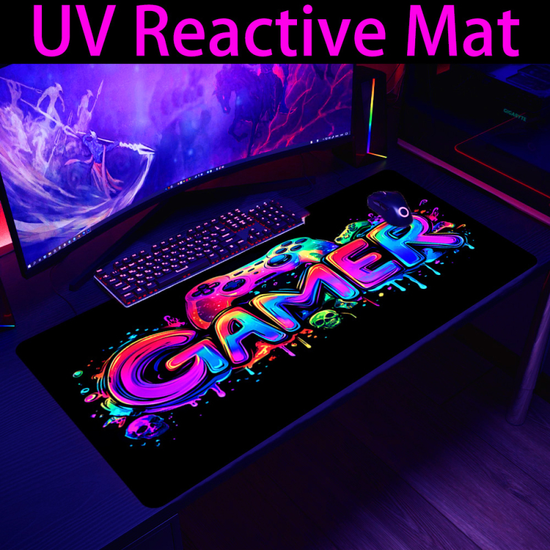 Gaming peles paliktnis no dabiskas gumijas, vienpusīgs, pretslīdīgs, ar termiskās pārvades drukāšanu, pielāgojams zīmējumam