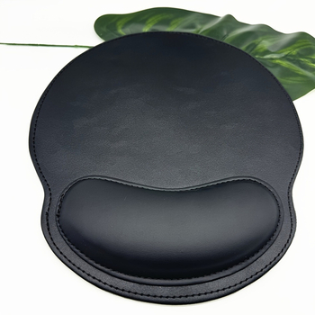 PU δερμάτινο μαξιλαράκι καρπού για ποντίκι και πληκτρολόγιο - μονόπλευρο, αντιολισθητικό, μαξιλάρι χεριού, ραφή