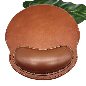 PU δερμάτινο μαξιλαράκι καρπού για ποντίκι και πληκτρολόγιο - μονόπλευρο, αντιολισθητικό, μαξιλάρι χεριού, ραφή