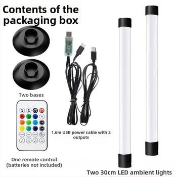 Φωτιστικό ατμόσφαιρας με ενεργοποίηση ήχου και έλεγχο μέσω εφαρμογής, τροφοδοσία USB, σχεδιασμένο για δάπεδο, μοντέλο 003