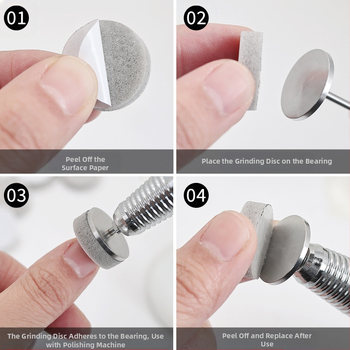 Spužvice za poliranje noktiju – visokoelastična spužva, mini stil, 50 komada, s brusnim štapićem