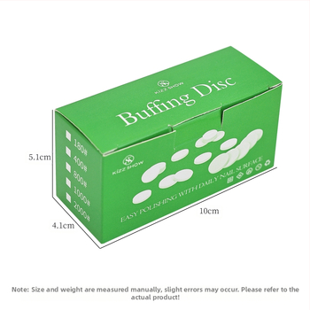 Spužvice za poliranje noktiju – visokoelastična spužva, mini stil, 50 komada, s brusnim štapićem