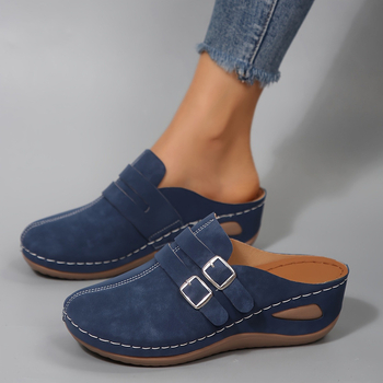 Sieviešu Lolita stila platformas mūļu kurpes ar TPR augšpusi, PUR zole, platforma >11 cm