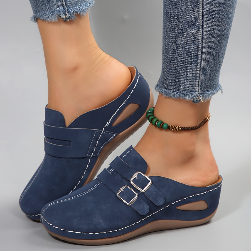 Sieviešu Lolita stila platformas mūļu kurpes ar TPR augšpusi, PUR zole, platforma >11 cm