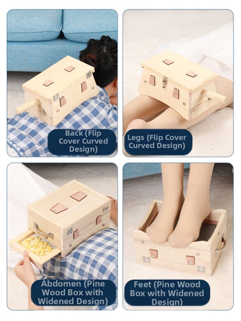 Дървена моксибуционна кутия с шест дупки, преносима за цялото тяло