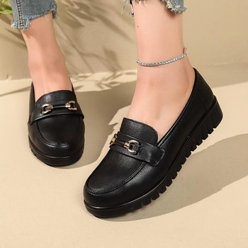 A505 Ženske casual ploske cipele s gornjim dijelom od rafije, prugasti uzorak, vunena podstava, visina potpetice 0-1 cm