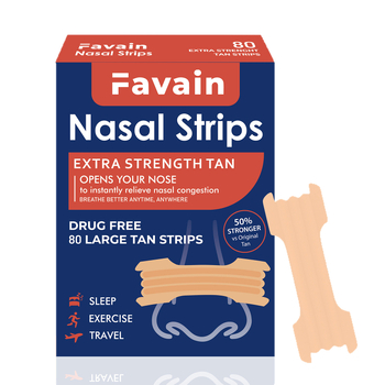 Επίθεμα μύτης κατά του ροχαλητού - βελτιωμένη κόλληση, απλός σχεδιασμός, PVC υλικό, 80 τεμάχια, κωδ. CS01-13