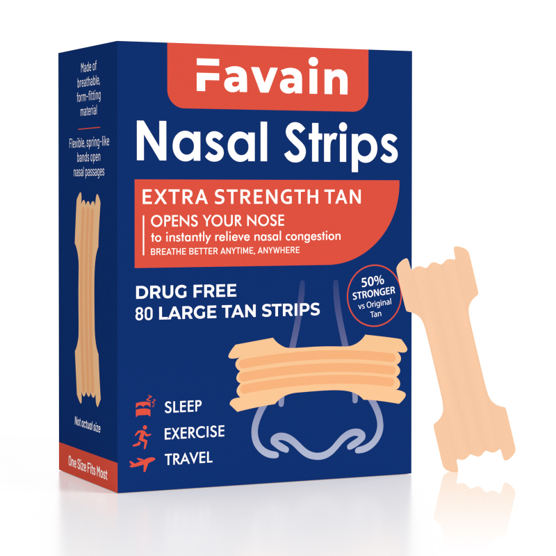 Nosni flaster protiv hrkanja - poboljšana adhezija, jednostavan stil, PVC materijal, 80 komada, šifra CS01-13