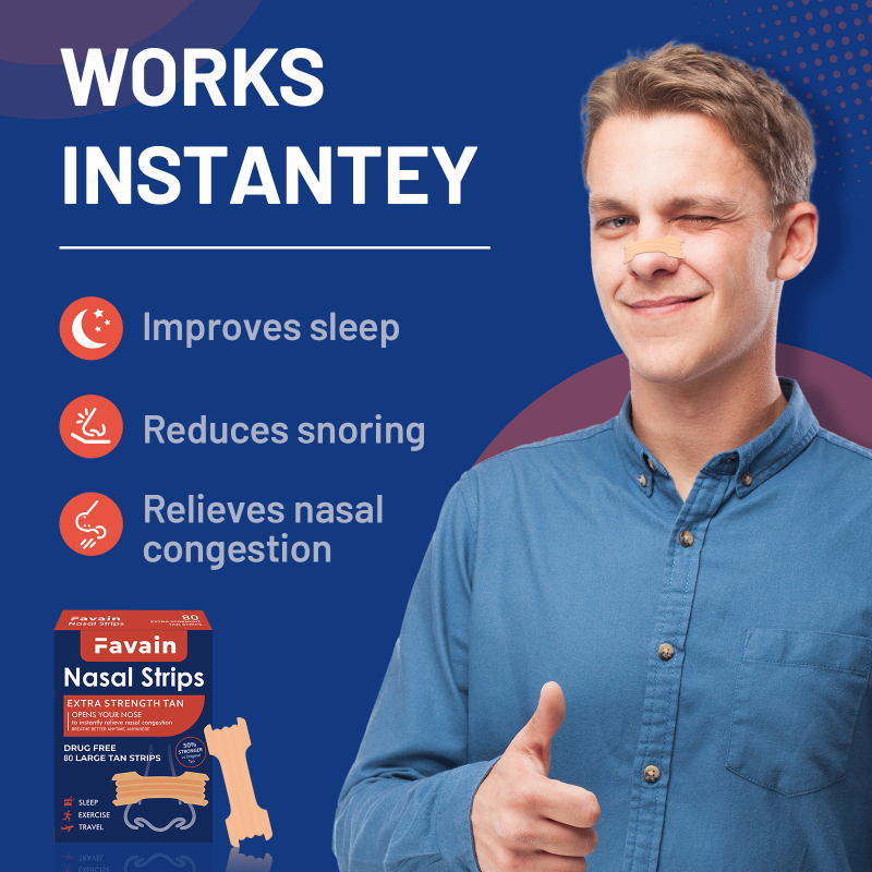 Nosni flaster protiv hrkanja - poboljšana adhezija, jednostavan stil, PVC materijal, 80 komada, šifra CS01-13